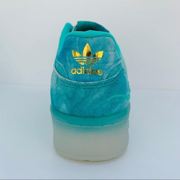 adidas RIVALRY LOW Men’s Hi-Res green/White/Gold - Picture 6 of 12